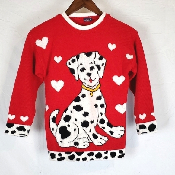 Vintage‎ Young Classics Dalmation Sweater - Picture 1 of 7